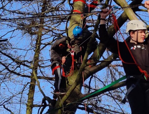 Klargøring af highrope